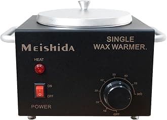 Professional Wax Warmer, Pot Electric Wax Melt Heater, Beauty Machine for Body Hair Removal, Aluminum Wax Heater for Home and Spa Use (Black)