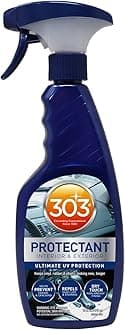 303 Products Automotive Protectant Spray - Helps Prevent Fading & Cracking, Repels Dust, Lint & Staining, Superior UV Protection & Restores Lost Color, Exterior & Interior Car Cleaning Supplies 16oz