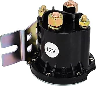 12V Starter Solenoid Switch Relay 4 Terminal Current 150A Max 800A 684-1251-212 684-1261-212 6841261212 Compatible with Trombetta