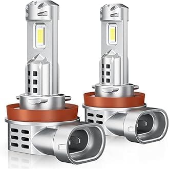 H11 LED Bulbs, 30000LM Super Brighter, 6500K Cool White H11 led Light Bulb with Cooling Fan, Plug-N-Play, Canbus Error Free, LED Fog Light Bulbs, Pack of 2