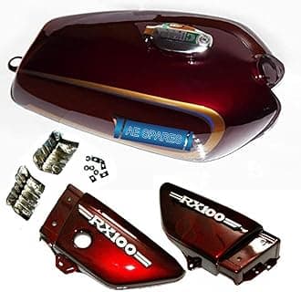 AEspares For Yamaha RX100 RX125 Petrol Gas Fuel Tank & Cap With Side Panel