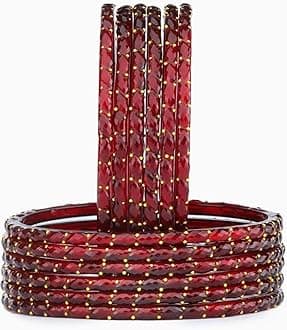 Rain Drop Glass Bangles Set For Women And Girls Pack of 12(Size 2.10 And 2.12 Avaiables)