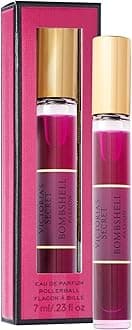 Bombshell Passion Eau de Parfum Rollerball, Notes of Sparkling Cassis, Queen Peony & Fuchsia Rose, Travel Size Mini Perfumes for Women (0.23 oz)