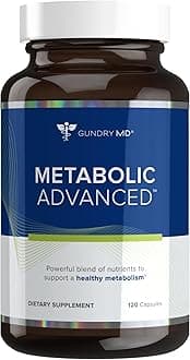 Gundry MD® Metabolic Advanced Nutrient Blend with Berberine to Support Healthy Metabolism, 120 Count