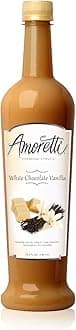 Amoretti Premium Syrup, White Chocolate Vanilla, 25.4 Ounce