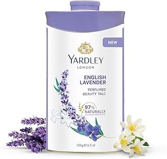 English Lavender Perfumed Talcum Body Powder - 250g | All-Day Aromatic Freshness | Classic Lavender Fragrance | For Women