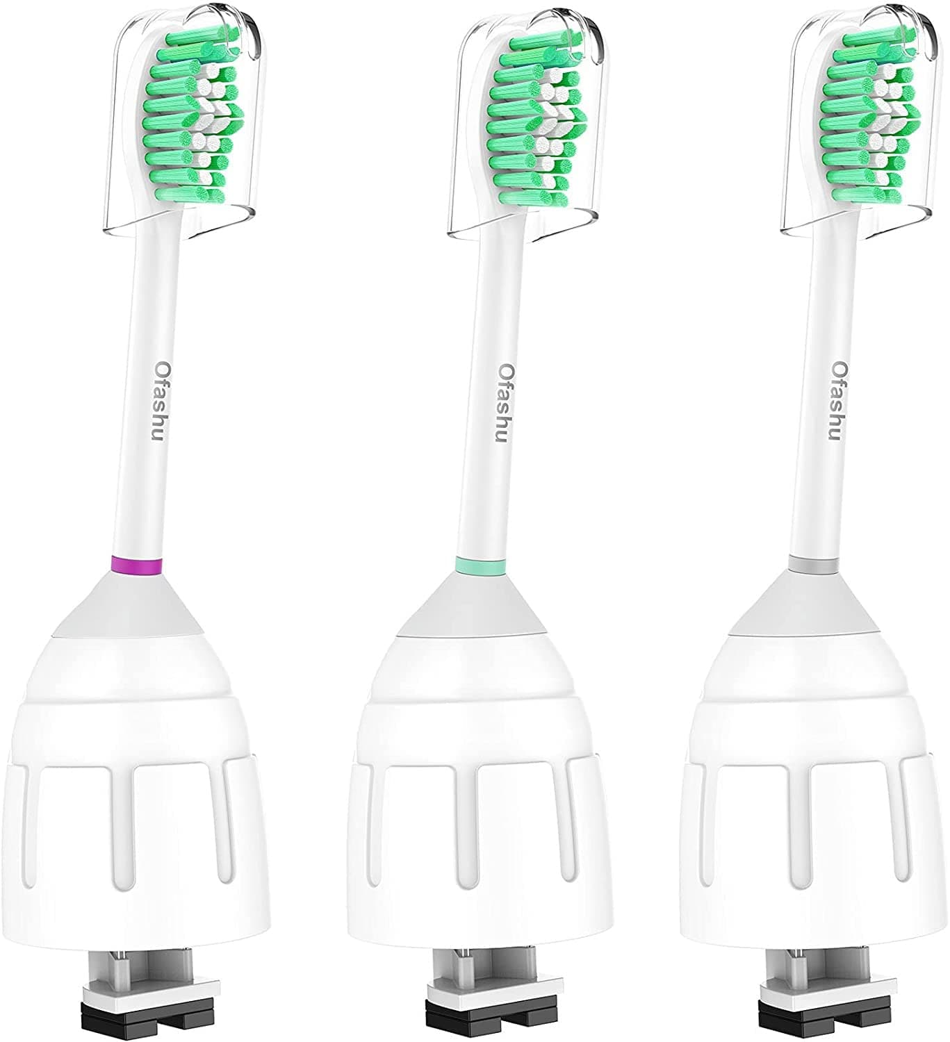 Ofashu Replacement Toothbrush Heads for Philips Sonicare E-Series Essence Elite Electric Toothbrush HX7022/66, 3 Pack