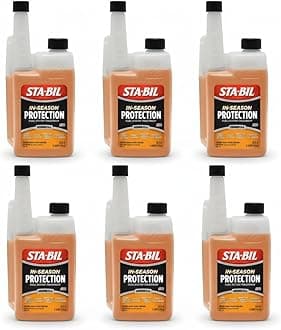 STA-BIL In-Season Protection Fuel System Treatment | Full Protection Fuel System Cleaner, Injector Cleaner, Increases MPG, Prevents Corrosion, 32oz (6 Pack)