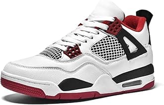 – Womens Mens Air 4 Retro Classic Skate Trainers Lightweight Basketball Shoes Casual Sneakers Work Running Walking Zapatos