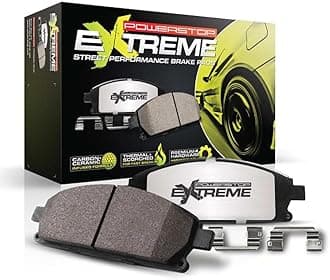 Power Stop Z26-1718 Rear Z26 Extreme Performance Carbon-Ceramic Brake Pads For Cadillac ATS-V | Chevy Camaro SS | Corvette Sting Ray | Ford Mustang Shelby GT350