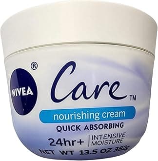 NIVEA Care Nourishing Cream Quick Absorbing 24hr Intense Moisture Face Body 13.5 Oz