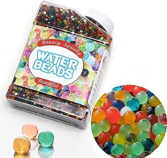 NITZCHE Water Beads 50000 Pcs Non Toxic Multi Colored Water Balls, Biodegradable Polymer Gel Balls, Wedding Centerpiece Decoration, Floral Arrangement Vase Filler