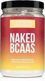 Strawberry Lemonade BCAAs Amino Acids Powder, 100% Pure 2:1:1 Formula, Vegan Branched Chain Amino Acids, Instantized All Natural BCAA Powder Supplement - 501 Grams, 34 Servings