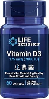 Life Extension Vitamin D3 7,000 IU, 60 softgels