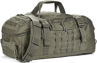 – Travel Duffle Bag Backpack for Men - Large Tactical Bags Weekender Gym Bag for Overnight Traveling Military Workout Deployment Sports (Green, 45L)