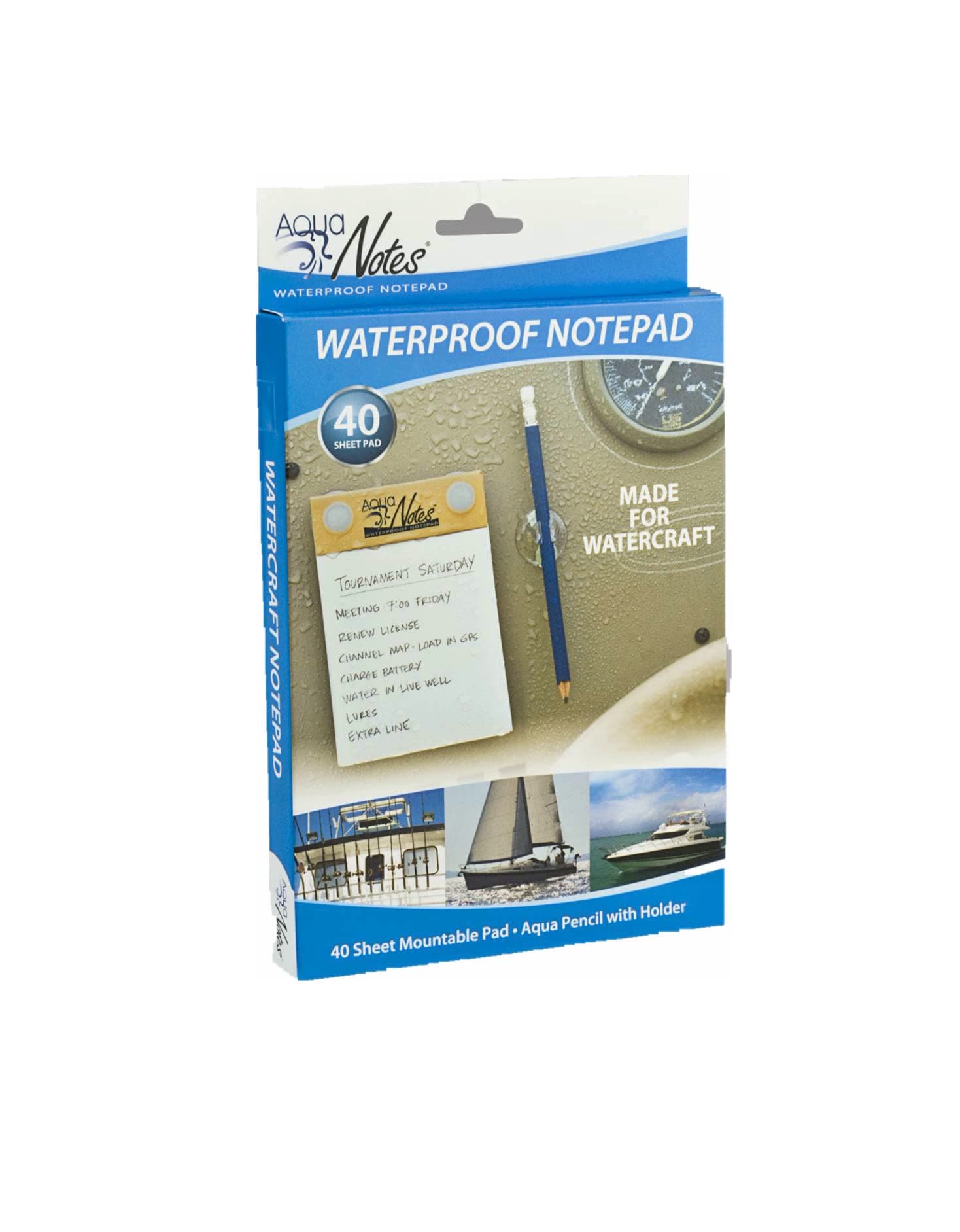 Aqua Boat Notes Waterproof Notepad (MADE IN THE USA)