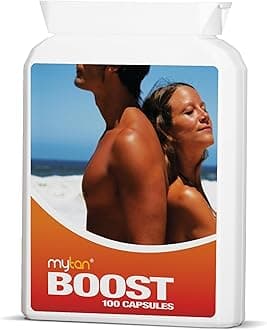 Boost Sun Tan Pills | Tanning Booster Vitamins | 100 Capsules | All Natural Tanning Pills