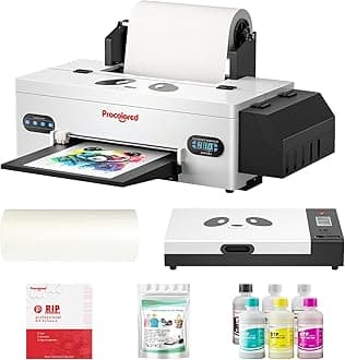 Procolored F13 Panda DTF Printer A3 L1800 Apparel Transfer Printing Machine T-Shirt Direct to Film with White Ink Circulation and Semi-Automatic Cleaning (Printer+Oven+Ink)