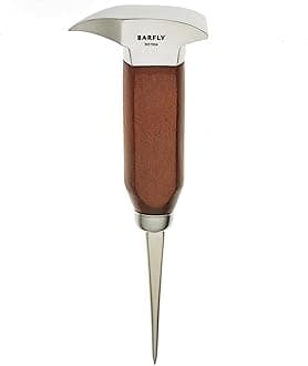 Barfly Anvil Ice Pick, Stainless/Wood