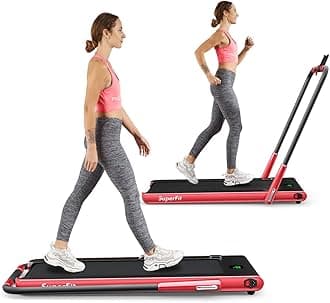 2 in 1 Folding Treadmill, 2.25HP Under Desk Electric Superfit Treadmill, Installation-Free with APP Control, Remote Control, Bluetooth Speaker, LED Display, Walking for Home