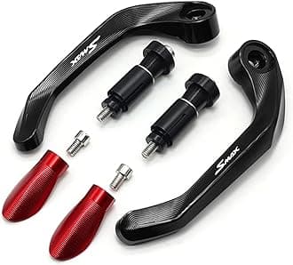 for Yamaha AEROX Force SMAX 155 Fall Protection Device Accessories Universal Motorcycle Scooter 22mm Handlebar End Handguard Bow (Color : Red, Size : SMAX)