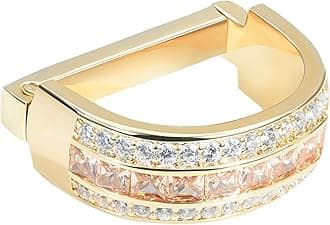 YYBONNIEMens Tie Ring Tie Clasp Necktie Clips Holder Bar Accessories for Necktie Gold Silver Tone