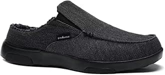 OrthoComfoot Comfortable Men's Loafers & Slip-Ons, Plantar Fasciitis, Foot and Heel Pain Relief, Orthopedic Casual Slippers Diabetic Bunions Boat Walking Shoes