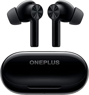OnePlusBuds Z2 True Wireless Earbud Headphones-Touch Control With Charging Case,Active Noise Cancellation,Ip55 Waterproof Stereo Earphones For Home,Sport, Obsidian Black, Buds Z2-Obsidian Black