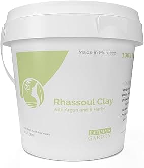 Fatima's Garden Rhassoul Clay with Herbs - Detox Facial Powder, 1Kg