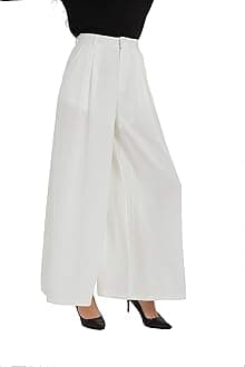 Women High Waist Casual Wide Leg Long Palazzo Pants Trousers Regular Size