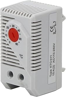 Mechanical Thermostat, 0-60 Adjustable Normally Close Temperature Controller Switch(KTO011)