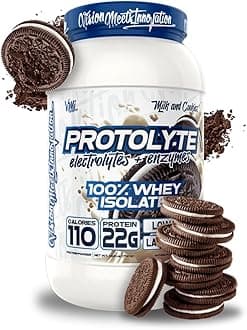 ProtoLyte Whey Isolate Protein Powder | Low Calorie Whey Protein Powder for Weight Loss | Protein Powder for Muscle Gain | Digestive Enzymes | Non-GMO (Milk and Cookies, 1.6 Pounds)