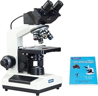 OMAX 40X-2000X Digital Binocular Biological Compound Microscope with Built-in 3.0MP USB Camera and Double Layer Mechanical Stage and 100 Sheets Microscope Lens Cleaning Paper
