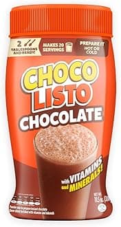 Chocolisto Instant Chocolate Drink, Nutritious Beverage with Vitamins and Minerals, 10.5 oz, Pack of 1.