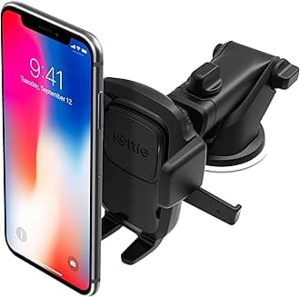 Easy One Touch Classic Dash & Windshield Universal Car Mount Phone Holder Desk Stand for iPhone, Samsung, LG, Moto and other Smartphones