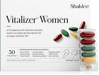 Vitalizer Women - Advanced Nutrition - Prenatal/Postnatal Multivitamin with Omega-3, Probiotics, and More - Supports Heart, Joint, Immune, Bone, Digestive, and Energy - 30 Vita-Strips®