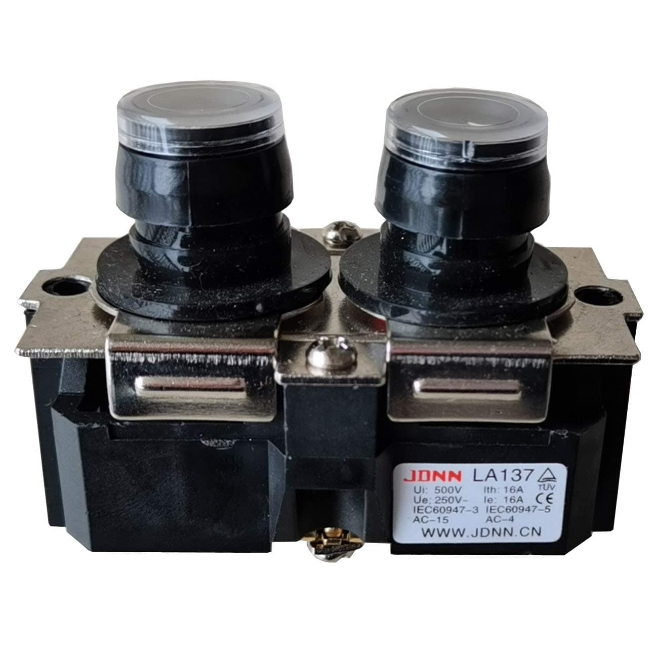 JDNN LA137 Electric Hoist Button Switch Crane Micro Control Switch Up Down Waterproof Pushbutton Switches LA137-A LA137-B 250V 16A (LA137-A)