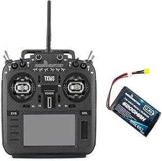 Radiomaster TX16S MKII MAX with AG01 Hall Gimbals Radio Control System ExpressLRS or Multi-Protocol 4in1 (ELRS Mode 2-Black with 6200)