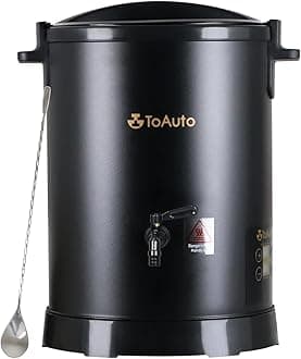 TOAUTO WMF-6L Digital Wax Melter for Candle Making, Easy Pour Spout, Large Electric Wax Melting Pot, Wax Melt with Precise Temperature Control Panel, No