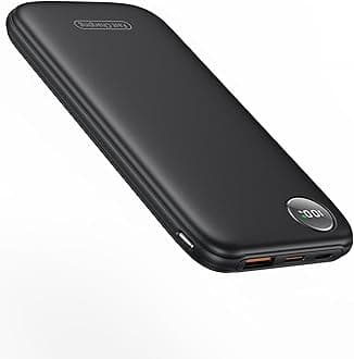 Powerbank Fast Charging Max 12V/4.5A, Ultra Slim Portable Charger USB C 10000mah, Travel Power Bank for iPhone 11 12 13 14 15 16 Samsung Google Android etc, DC Lightweight Battery Pack Phone Charger