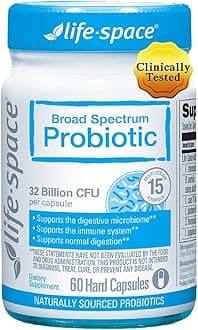 Premium Broad Spectrum Probiotics, 2 Month Serving, 32 Billion CFU & 15 Diverse Strains, Formulated for Daily Digestive Health & Immune Health, Probiotics for Women & Men, 60 Veg Capsules