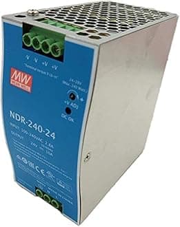 MeanWell (NDR-240-24) 24V 10A DIN Rail Power Supplies 240W 24V 10A Industrial Din Rail
