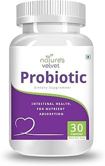 Natures Velvet Lifecare Probiotics for Digestive Health and Immunity - 30 Capsules - Pack of 1