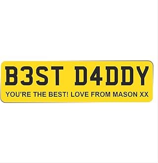 Personalised Plate Style Decorative Plaque – Custom Text Sign in MDF or Acrylic – Novelty Gift for Home or Office Just Passed Novelty Signs (Plain Yellow Design, Acrylic Small 19cm)