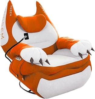 INGREM Smart Recliner with Adjustable Settings, Voice-Activated Home Theater Gaming Seat Rocker, Electric Lounge Chair Featuring USB Port ，Phone Holder and Cat Claw Armrest