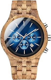WASTIME Wooden Watches Men Women Stylish Sports Date Chronograph Multifunctional Wooden Wrist Watches