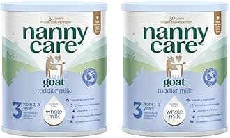 Nannycare Goat Based Toddler Milk – Stage 3 (From 1-3 Years) | Baby Powder from Whole Goat Milk | Nutritionally Complete Formula for Combination or Bottle Feeding – 800g (2 Pack)