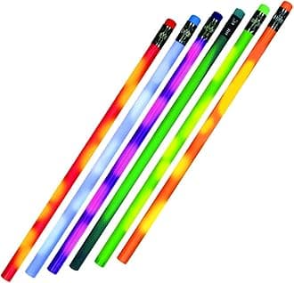 AAkron Color Changing Mood Pencil with Eraser - Graphite Pencil - Made of quality wood, Set of 24, Assorted Colors - MADE IN USA