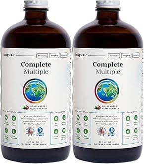 Complete Multiple Adult Liquid Multivitamin - Essential Vitamins, Minerals & Nutrients, Immune Support, Gut Health, Energy, Detox - Made in USA, Vegan, Non-GMO, Sugar-Free (2 Pack)