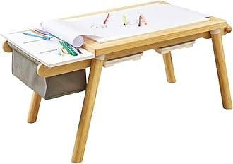 GOME Activity Sensory Kids Table Table with 3 Toys Storage Space and Paper Rack for Play and Study Lego Gifts for Children